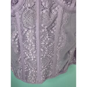 Urban Outfitters Out From Under Modern Love Corset romantic lace, satin trim, S